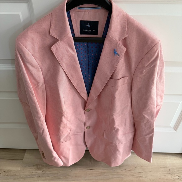 Tailorbyrd Men's Blazer in Soft Pink